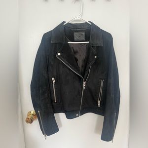 Black Suede Motorcycle Jacket – Blank NYC (Size L)